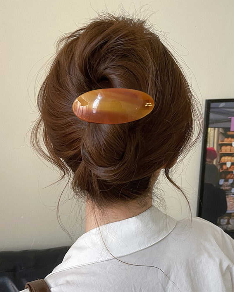 One-word Pone Tail Hairpin Advanced Sense Bangs Clip Half Tie Hair Spring Clip Side Clip Hair Accessories