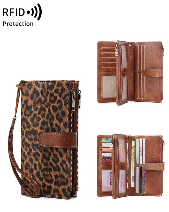 Women Zipper Long Wallet Trendy Exquisite Gift Wallet