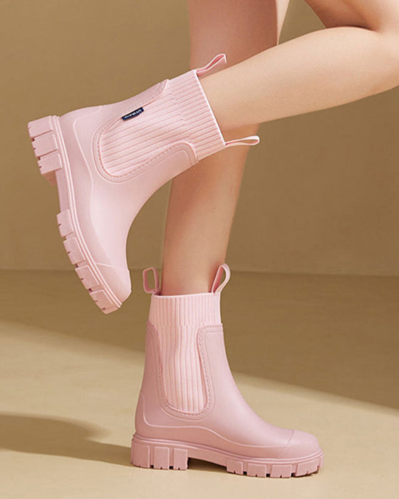 ☔️Waterproof Non-Slip Thick Sole Mid-Calf Boots