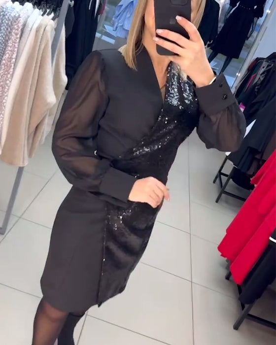 Temperament Sequin Fashion Dress