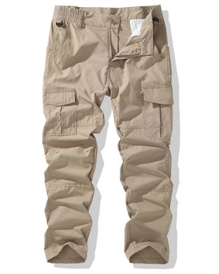 Elastic Waist Double Pocket Cargo Pants