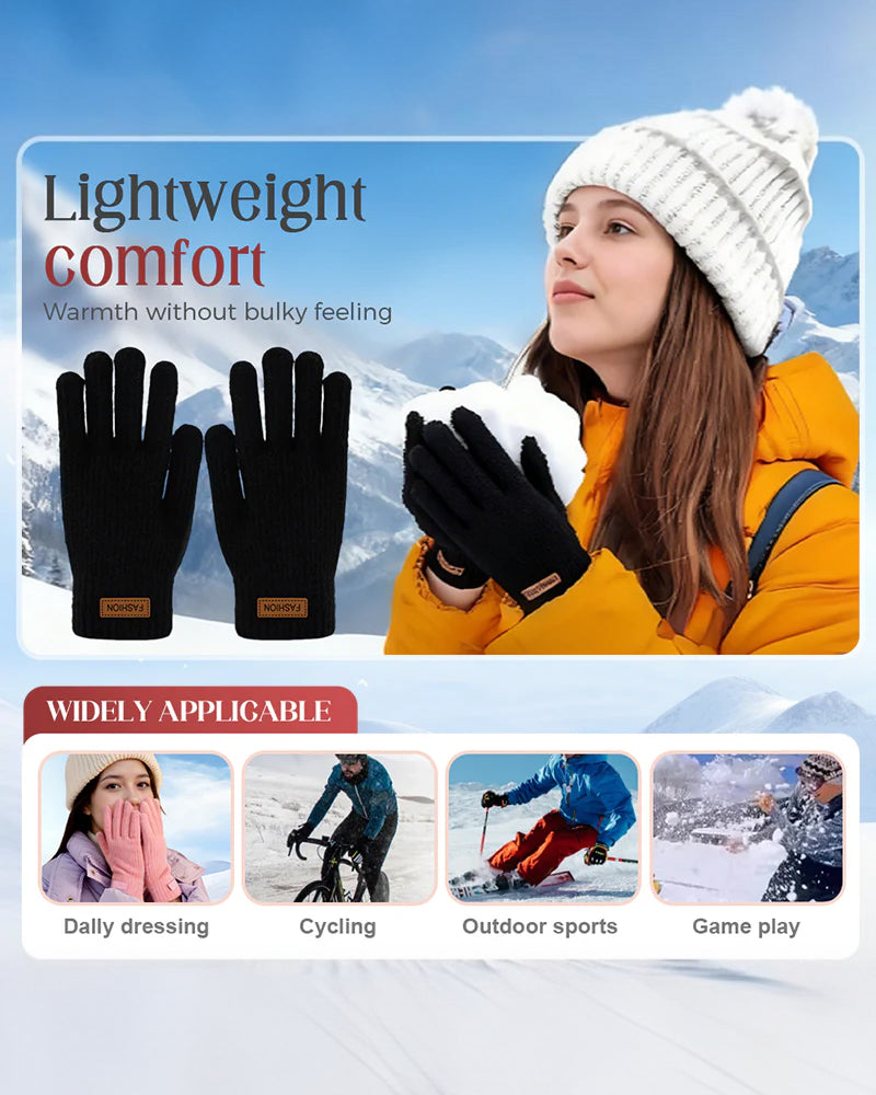 Warm Thermal Knit Touchscreen Gloves