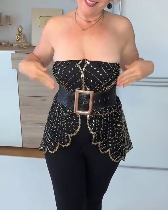 Vintage lace with beads shawl