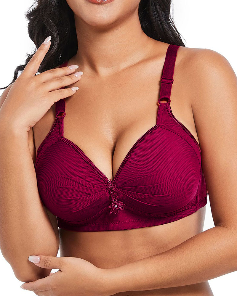 Three-Row Hook Bra