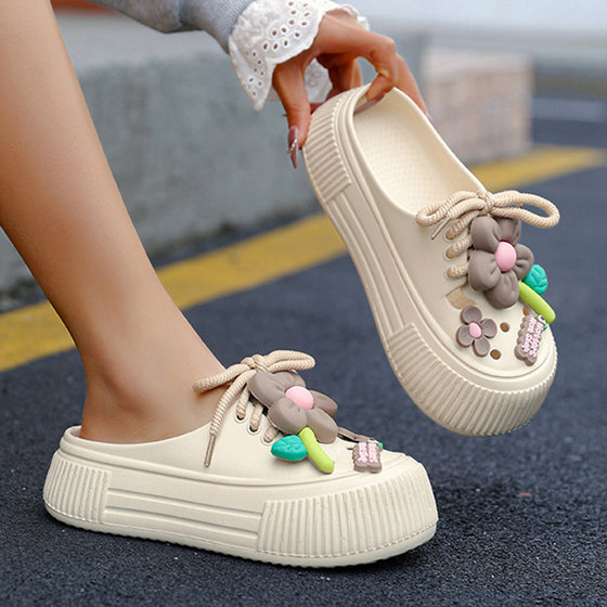 🌴Women’s Breathable Slippers with Flower Decoration