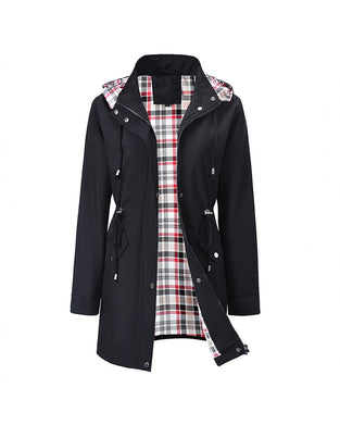 Women Waterproof Long Hooded Trench Coats