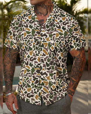 Men's Casual Camo Shirt