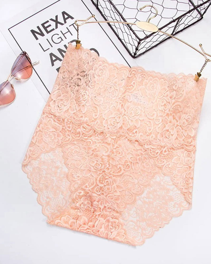 High Waist Pretty Lace Panties