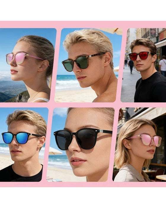 Large-Frame Polarized Sunglasses