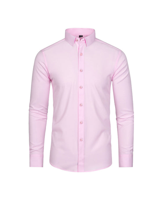 Men's Solid Long Sleeve Shirt