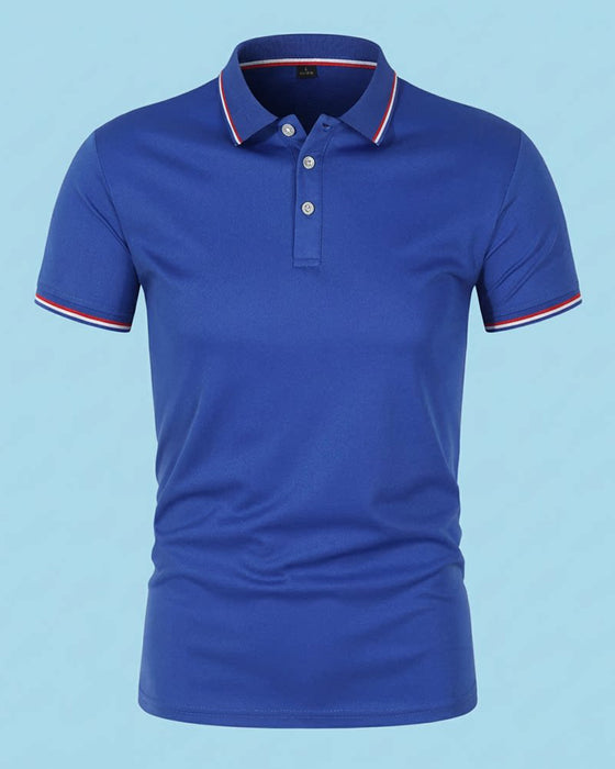 Lapel Breathable Short Sleeve Shirt