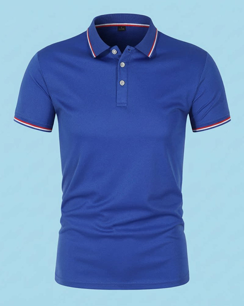 Lapel Breathable Short Sleeve Shirt