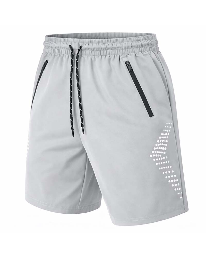 Men's Zipper Quick Dry Athletic Short