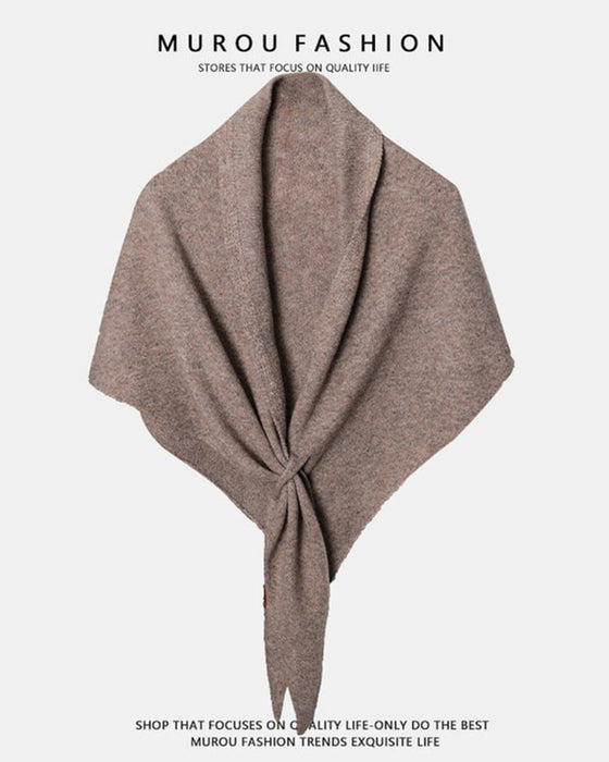 Fashion Solid Triangle Shawl Cloak