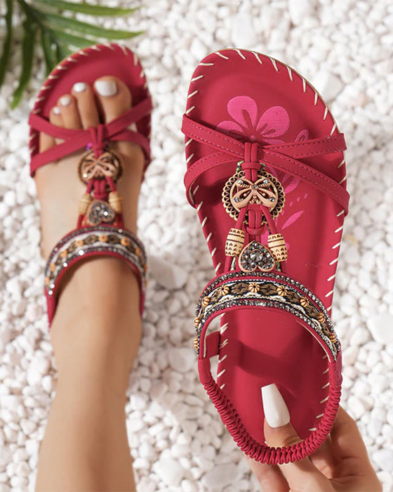 Bohemian Open-Toe Sandals