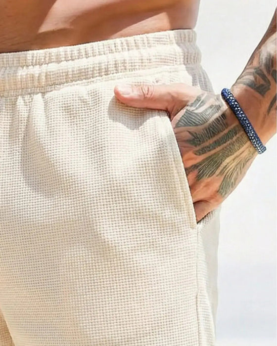 Men’s Waffle Casual Shorts