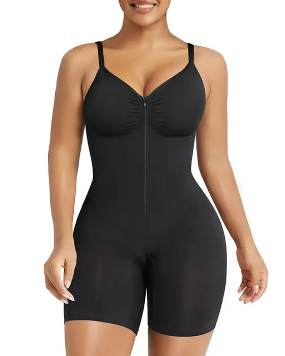 Shapewear for Women Tummy Control Bodysuits Zip-Up Comfort Ultra Stretch Fabric