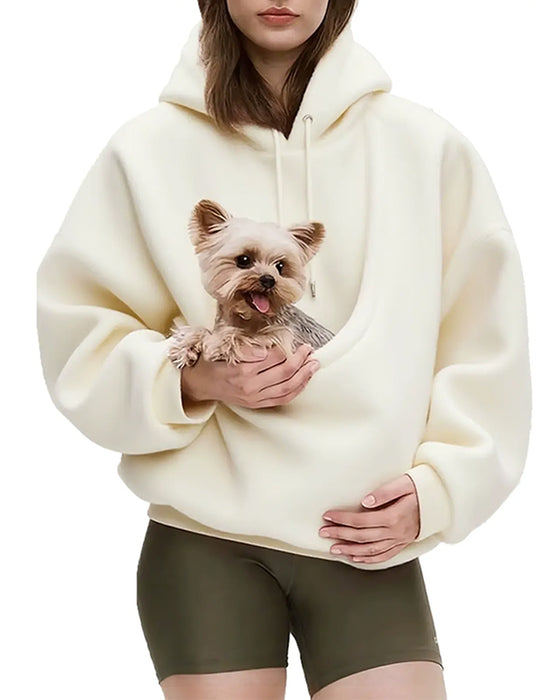 Teddy Pet Pocket Hooded Sweatshirt