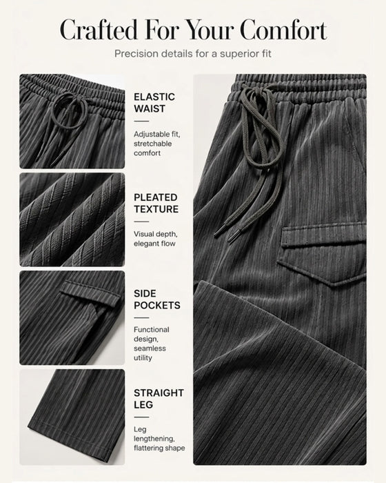 Pocket Drawstring Long Pants