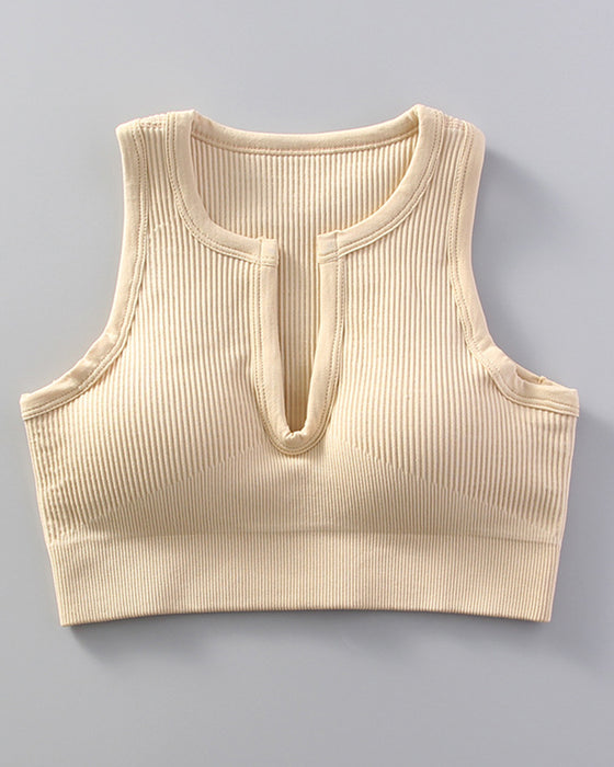 Yoga Sports With Bra Tank Top