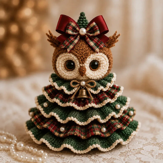 🎄 Crochet Animal Christmas Tree DIY Kit