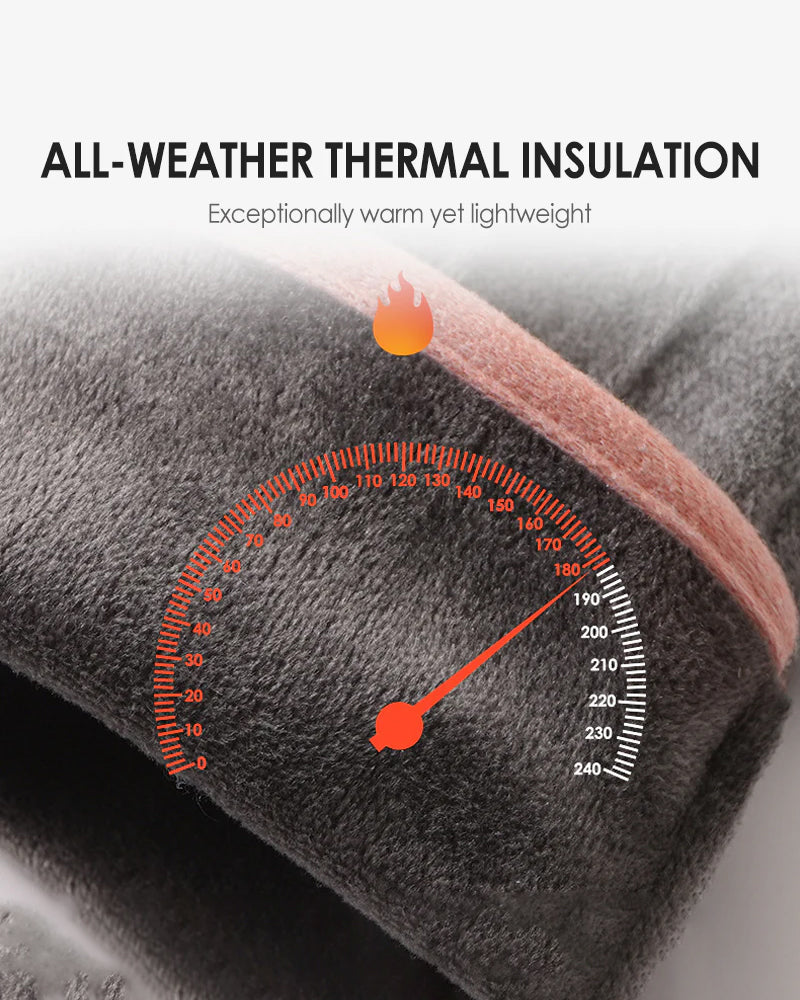 Warm And Windproof Gloves With Touchscreen Function And Anti-Slip Grip