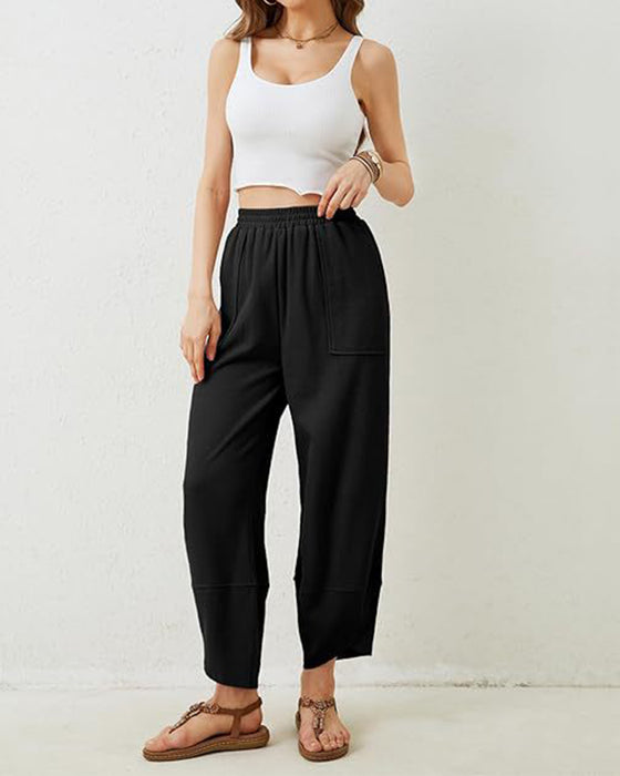 Women’S Harem Barrel Wide Leg Pants