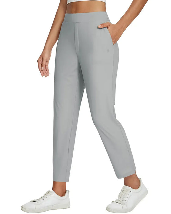 Solid Color Nine Points Pants