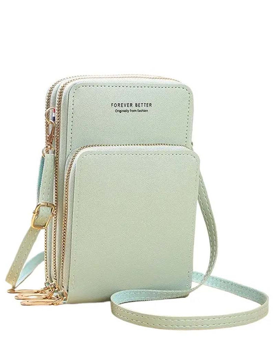 Solid Color Fashion Crossbody Phone Bag