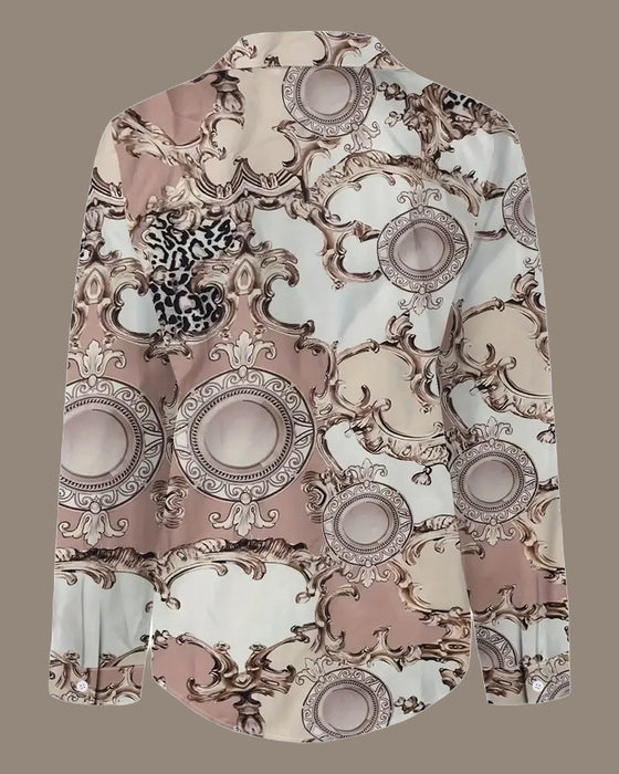 Old Money Style Button-Front Blouse