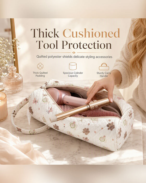 Portable Quilted Travel Storage Bag