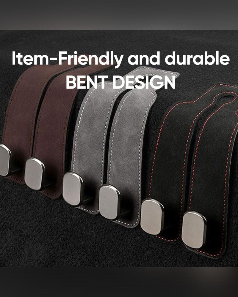 Suede Leather Car Seat Hook