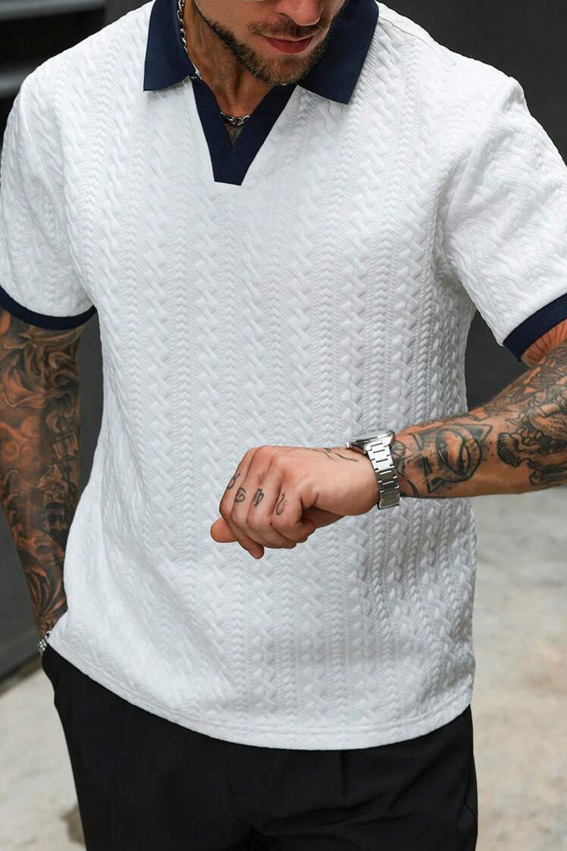 Men's Jacquard Knit Shirt