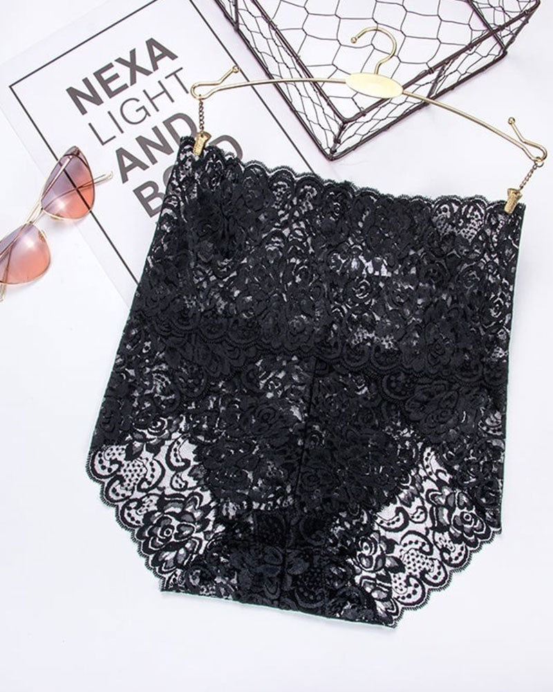 High Waist Pretty Lace Panties