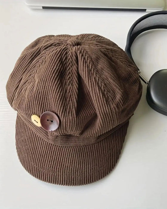 Unisex Vintage Octagonal Beret Hat