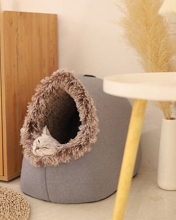 OFFWinter Warm Pet Cave Bed