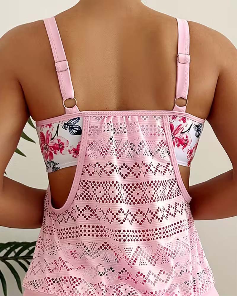 Conservative Boxer Briefs Suspenders Tankini