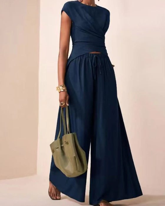 Cross Straps Two-Piece Set