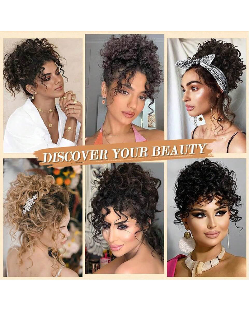 Drawstring Elastic Wave Wig
