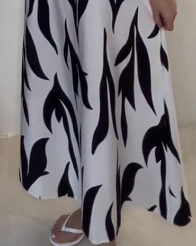 Casual Sleeveless Printed Dress