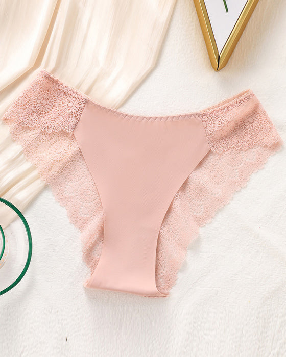 Lace Women's Contrast Lace Panty Set