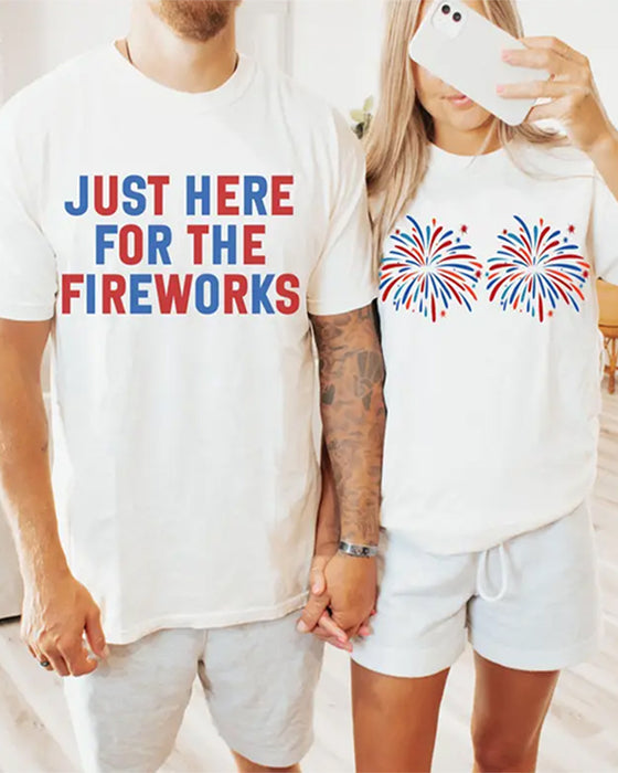 Printed Crew-Neck Casual T-Shirt