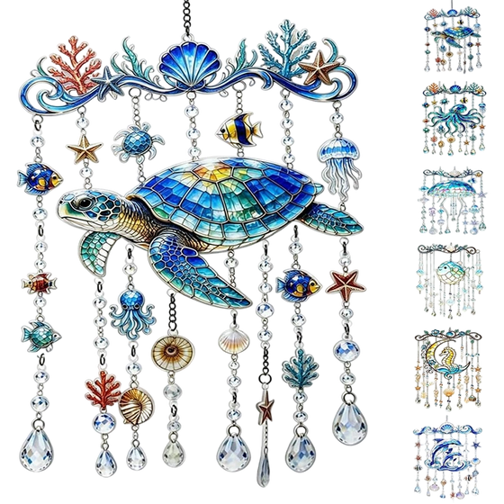 2D Ocean-Themed Wind Chime