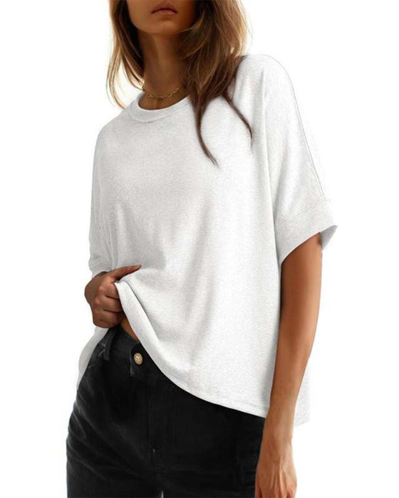 Crew Neck Loose Short Sleeve T-Shirt