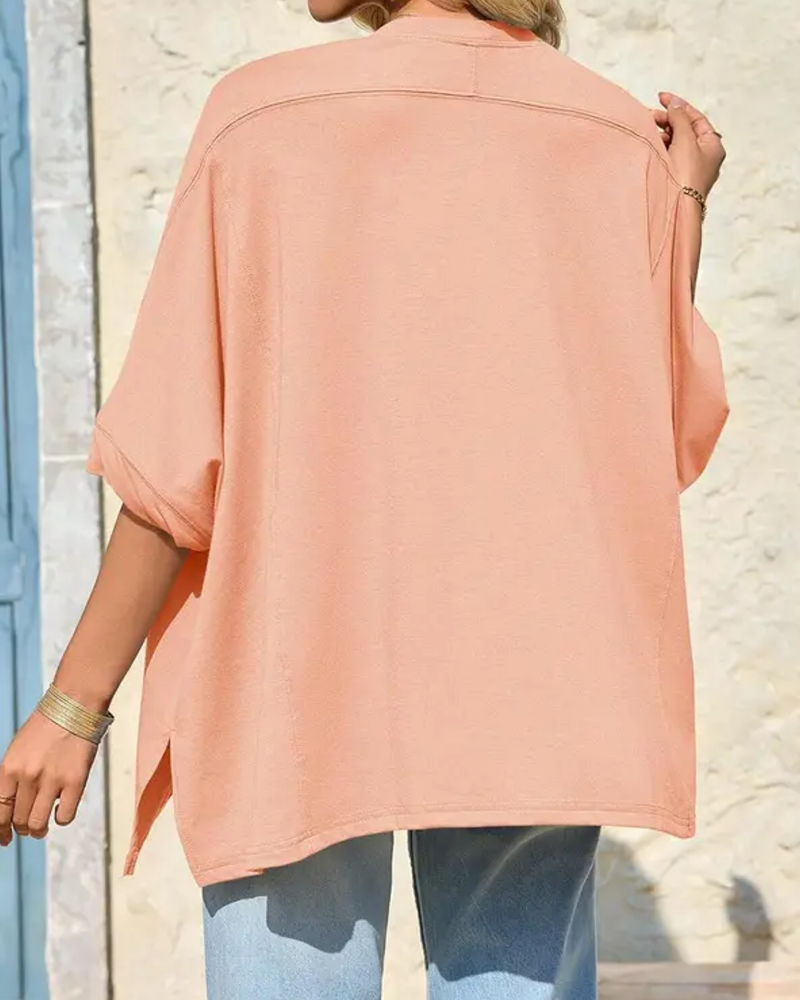 Loose Fit Everyday Batwing Sleeve T-Shirt