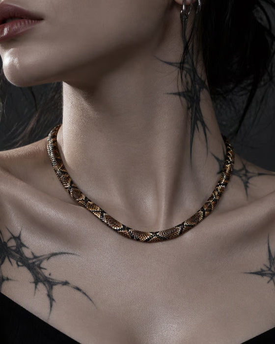 Serpent Statement Necklace – A Symbol of Mystery & Power
