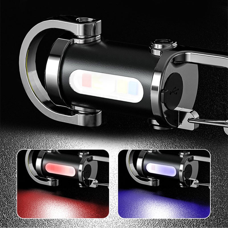 Rechargeable Mini Flashlight Keychain