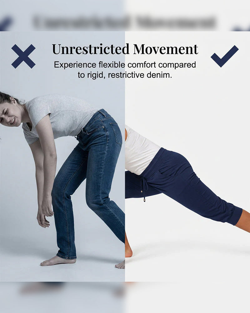 Solid color pocket cropped lounge pants