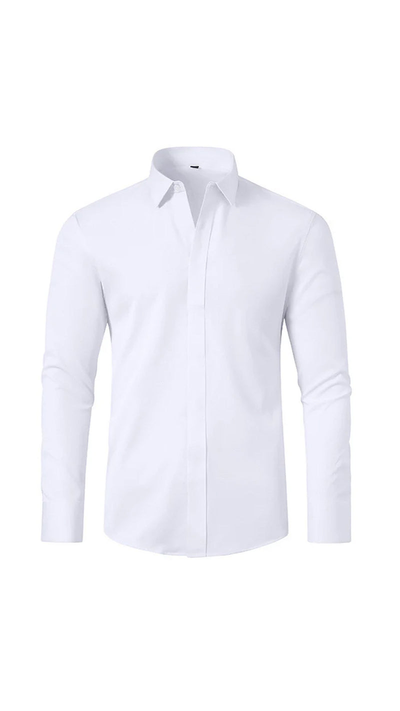 Men's Solid Long Sleeve Shirt