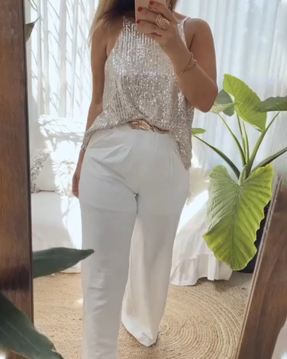 Casual front-back reversible camis